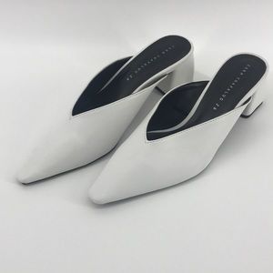 ZaraTrafaluc Vcut White Mules